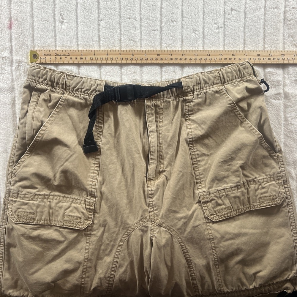 Magellan Yellowstone Convertible Cargo Pants Mens L‎  34 Cargo Beige Rip Stop - Picture 4 of 8